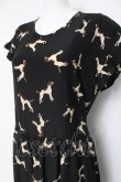 画像2: PINK HOUSE / ダルメシアンプリントワンピース F 黒 Y-26-03-20-124-LO-OP-SZ-ZY (2)
