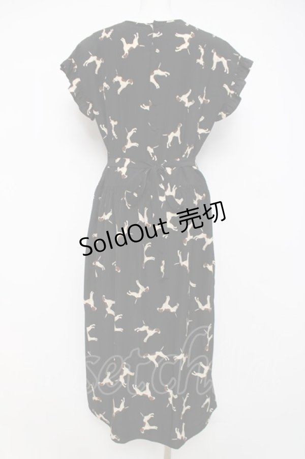 画像3: PINK HOUSE / ダルメシアンプリントワンピース F 黒 Y-26-03-20-124-LO-OP-SZ-ZY (3)