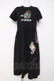 画像1: powder / ゴリラプリントカットワンピース F 黒 Y-26-03-20-125-LO-OP-SZ-ZY (1)