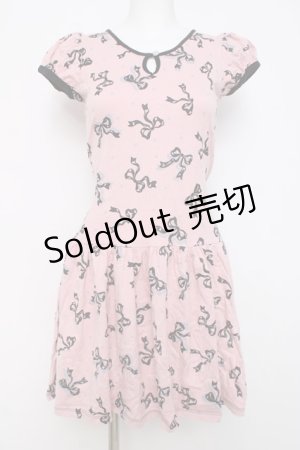 画像: MILK / シルエットRibbonワンピース  ピンク Y-26-03-20-127-ML-OP-SZ-ZY