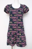 画像1: Emily Temple cute / ロゴ＆トランプカットソーワンピース  紺 Y-26-03-20-128-ET-OP-SZ-ZY (1)