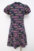 画像2: Emily Temple cute / ロゴ＆トランプカットソーワンピース  紺 Y-26-03-20-128-ET-OP-SZ-ZY (2)