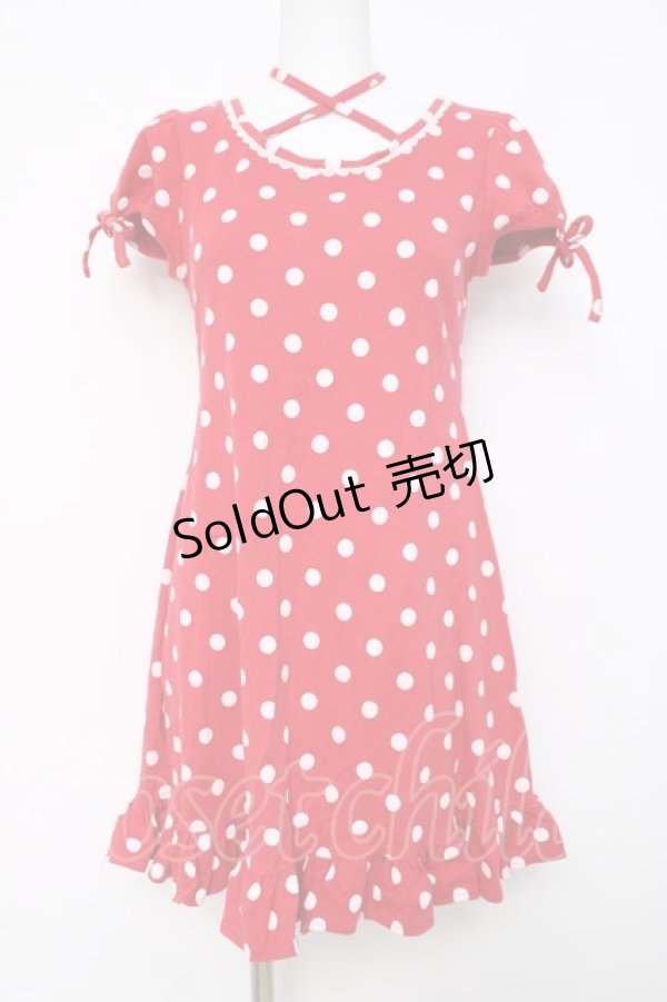 画像1: Angelic Pretty / ポルカドットカットワンピース  赤 Y-26-03-20-129-AP-OP-SZ-ZY (1)