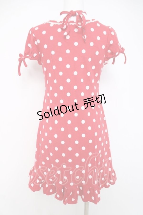 画像4: Angelic Pretty / ポルカドットカットワンピース  赤 Y-26-03-20-129-AP-OP-SZ-ZY (4)