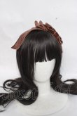 画像2: axes femme kawaii / ベロアリボンカチューシャ  ブラウン Y-26-03-20-013-AX-AC-SZ-ZY (2)