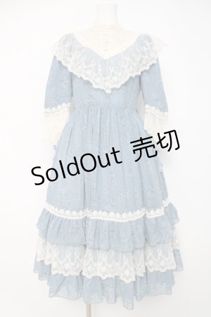 画像: Innocent World / トワルドジュイ アニバーサリードレス M ブルー×生成り Y-26-03-20-131-IW-OP-SZ-ZY