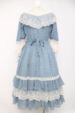 画像2: Innocent World / トワルドジュイ アニバーサリードレス M ブルー×生成り Y-26-03-20-131-IW-OP-SZ-ZY (2)