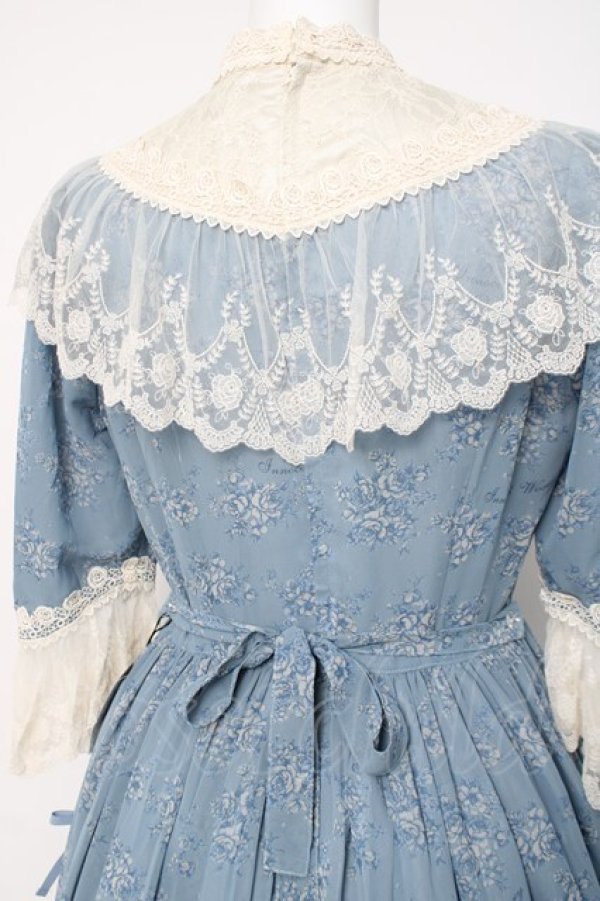 画像3: Innocent World / トワルドジュイ アニバーサリードレス M ブルー×生成り Y-26-03-20-131-IW-OP-SZ-ZY (3)