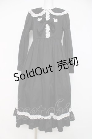 画像: Eri Aino's collaboration / TTAINベロアリボンOP シャーロットの水曜日 ワンピース M 中黒 Y-26-03-20-136-LO-OP-SZ-ZY