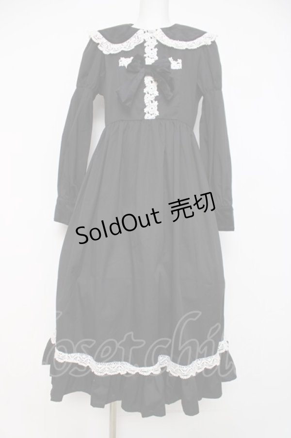 画像1: Eri Aino's collaboration / TTAINベロアリボンOP シャーロットの水曜日 ワンピース M 中黒 Y-26-03-20-136-LO-OP-SZ-ZY (1)