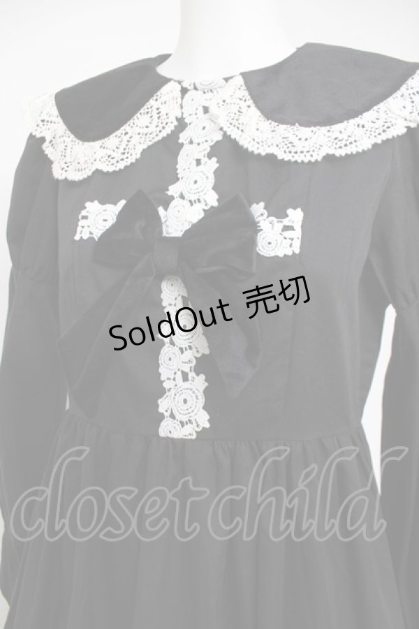 画像3: Eri Aino's collaboration / TTAINベロアリボンOP シャーロットの水曜日 ワンピース M 中黒 Y-26-03-20-136-LO-OP-SZ-ZY (3)