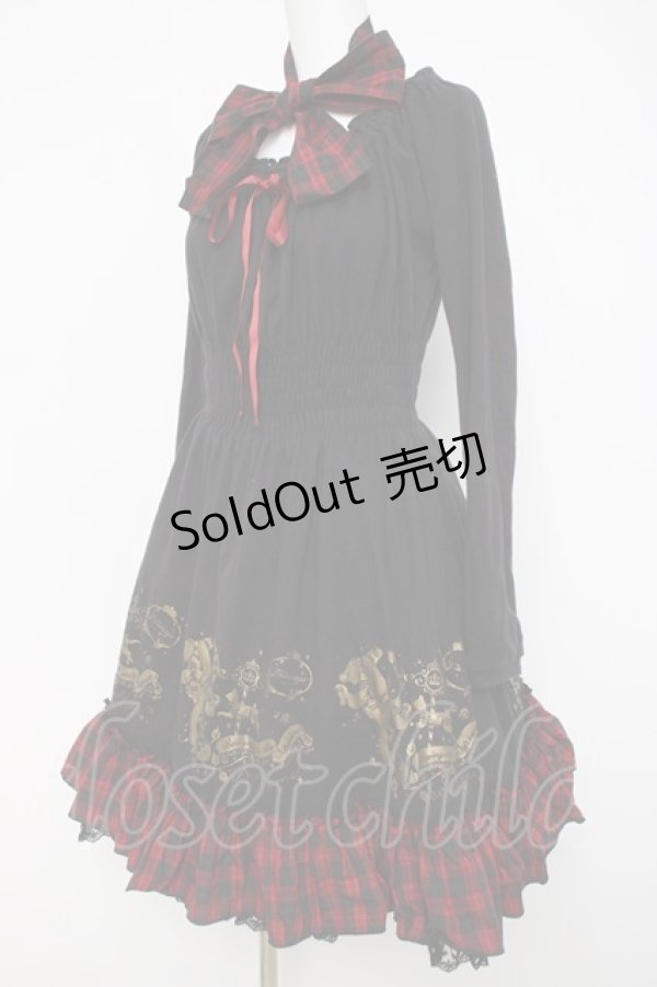 画像2: PUTUMAYO / Twinkle catワンピ  黒/赤 Y-26-03-20-138-PT-OP-SZ-ZY (2)