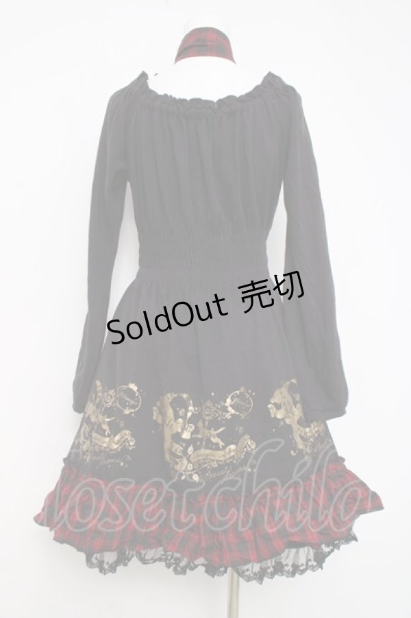 画像3: PUTUMAYO / Twinkle catワンピ  黒/赤 Y-26-03-20-138-PT-OP-SZ-ZY (3)