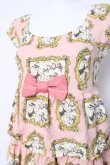 画像2: Emily Temple cute / フェアリーテールフレームプリントティアードワンピース  ピンク Y-26-03-20-139-ET-OP-SZ-ZY (2)