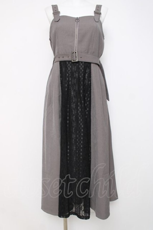 画像1: axes femme / バイカラーレースジャンスカ F グレー Y-26-03-20-144-AX-OP-SZ-ZY (1)