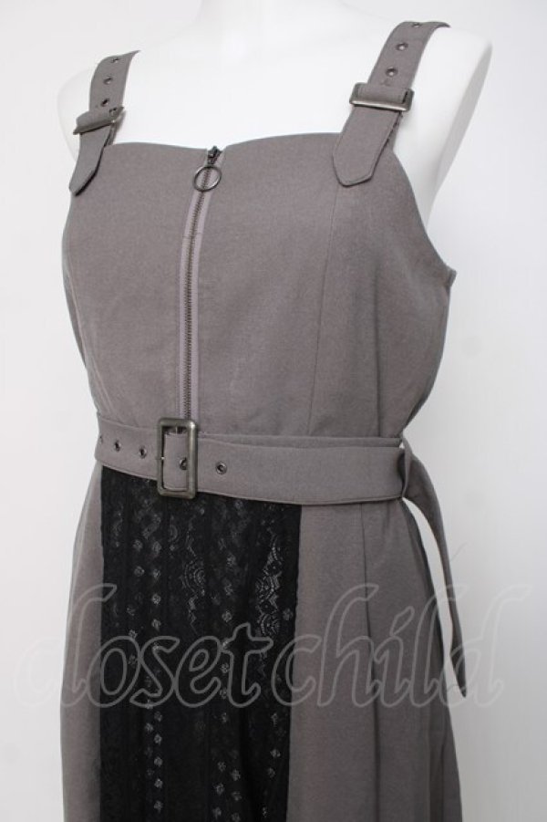 画像3: axes femme / バイカラーレースジャンスカ F グレー Y-26-03-20-144-AX-OP-SZ-ZY (3)