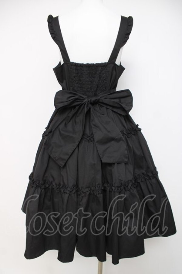 画像2: Alice Mashiro / TT*MAAフリルジャンパースカート L 中黒 Y-26-03-20-147-LO-OP-SZ-ZY (2)