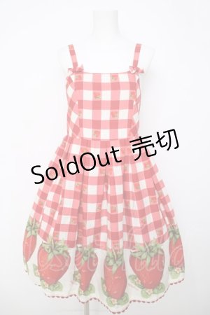 画像: Emily Temple cute / berryギンガムダブルリボンワンピース  赤 Y-26-03-20-152-ET-OP-SZ-ZY