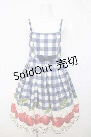 画像: Emily Temple cute / アニバーサリーチェリーキャミワンピース  青 Y-26-03-20-154-ET-OP-SZ-ZY