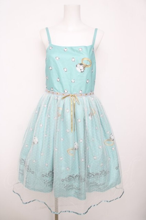 画像1: Emily Temple cute / Brilliantキャミソールワンピース  ミントグリーン Y-26-03-20-155-ET-OP-SZ-ZY (1)