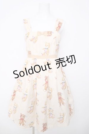 画像: Emily Temple cute / MILKY TEDDYノースリーブワンピース  アイボリー Y-26-03-20-159-ET-OP-SZ-ZY