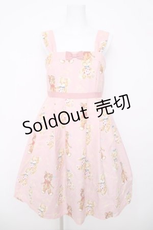 画像: Emily Temple cute / MILKY TEDDYノースリーブワンピース  ピンク Y-26-03-20-160-ET-OP-SZ-ZY