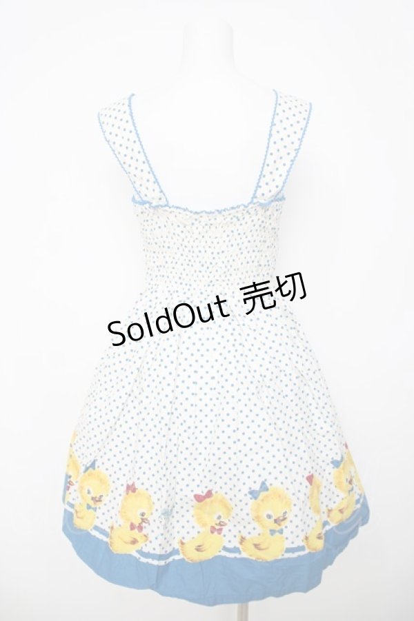 画像2: Emily Temple cute / 水玉あひるジャンパースカート  青 Y-26-03-20-164-ET-OP-SZ-ZY (2)