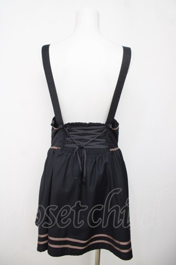 画像2: Blue rouge / サス付きラインスカート  紺 Y-26-03-20-167-CA-SK-SZ-ZY (2)