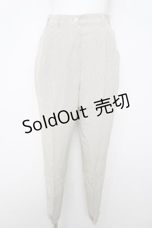 画像: INGEBORG / ドット柄パンツ  アイボリー Y-26-03-20-172-LO-PA-SZ-ZY