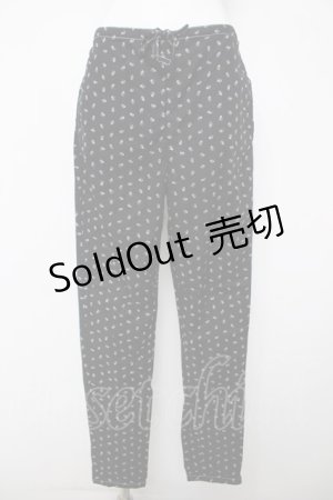 画像: PINK HOUSE / 花柄パンツ F 黒 Y-26-03-20-173-LO-SK-SZ-ZY