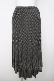 画像1: INGEBORG / ドット柄プリーツスカート  黒 Y-26-03-20-174-LO-SK-SZ-ZY (1)