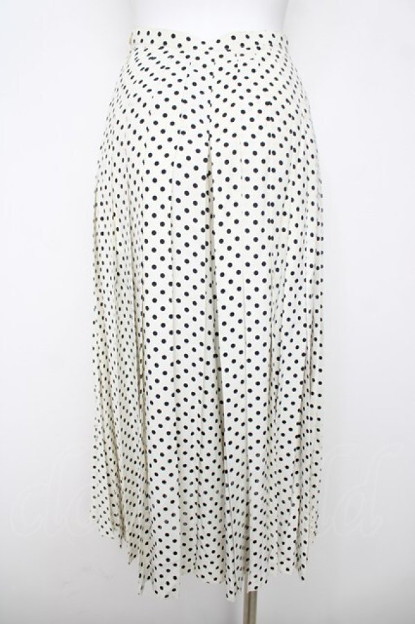 画像2: LA・BREA / ドットプリーツパンツ  白 Y-26-03-20-181-LO-PA-SZ-ZY (2)