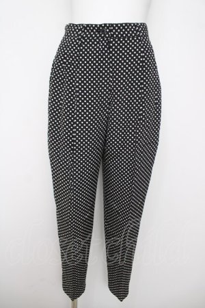 画像: INGEBORG / ドット柄パンツ  黒 Y-26-03-20-184-LO-PA-SZ-ZY