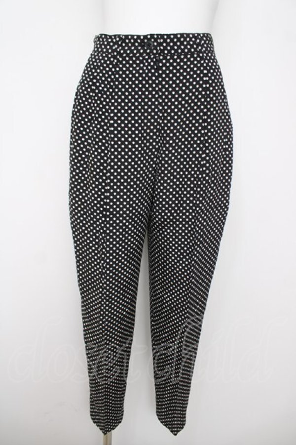 画像1: INGEBORG / ドット柄パンツ  黒 Y-26-03-20-184-LO-PA-SZ-ZY (1)