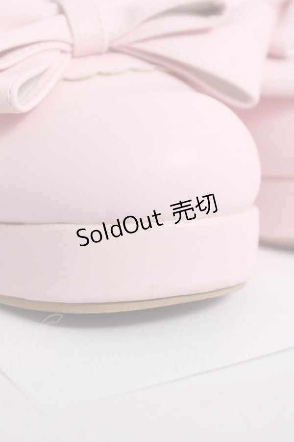 画像5: Amavel / ファーぽんリボン付クロスパンプス LL ピンク Y-26-03-20-016-CA-SH-SZ-ZY (5)