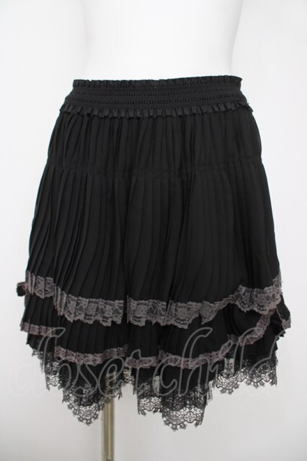 画像1: axes femme / ミルフィーユスカート M 黒 Y-26-03-20-189-AX-PA-SZ-ZY (1)