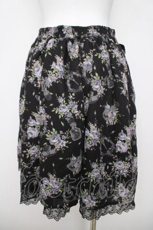 画像2: axes femme / フラワーモチーフスカート M 黒 Y-26-03-20-190-AX-SK-SZ-ZY (2)