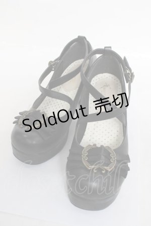 画像: Queen Bee / クラシカルフレームパンプス 24cm 黒 Y-26-03-20-018-EL-SH-SZ-ZY