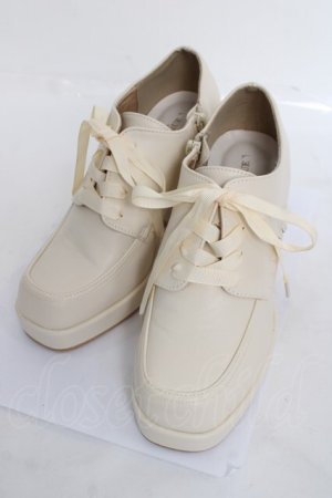 画像: axes femme POETIQUE / レースアップシューズ S 生成り Y-26-03-20-019-AX-SH-SZ-ZY