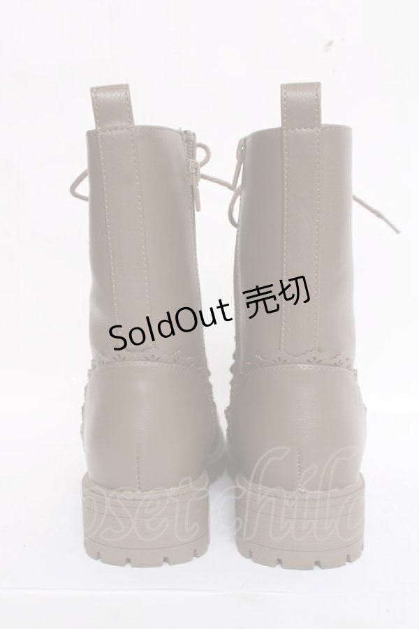 画像3: axes femme / ナポレオンレースアップブーツ L ブラウン Y-26-03-20-021-AX-SH-SZ-ZY (3)