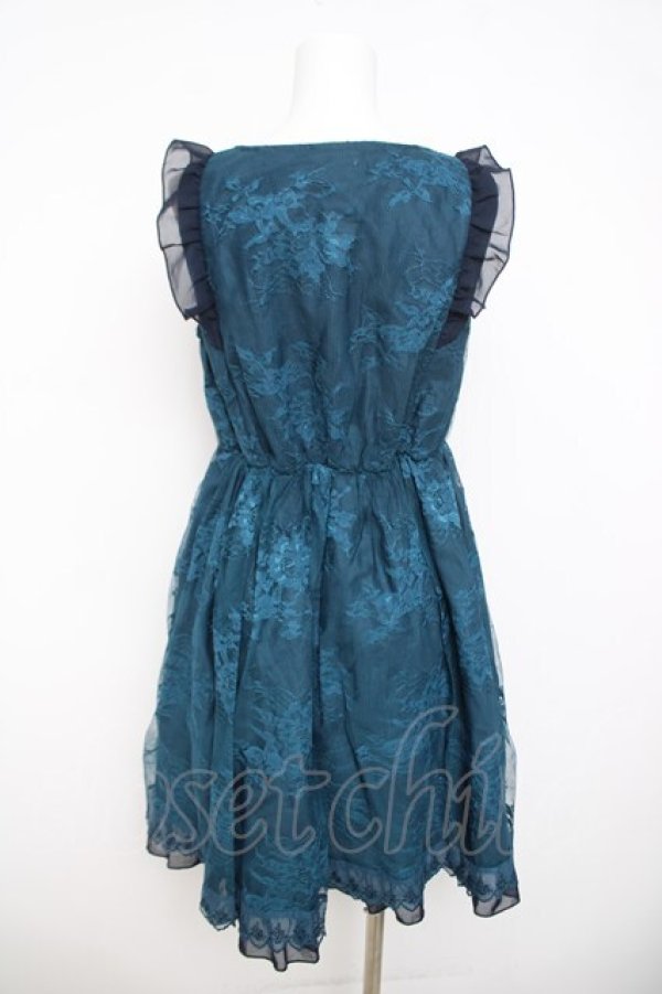 画像2: axes femme / レース重ね編み上げワンピース  グリーン Y-26-03-21-046-AX-OP-SZ-ZY (2)