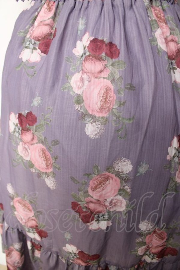 画像3: axes femme / ミルフィーユローズ柄ワンピース  ラベンダー Y-26-03-21-052-AX-OP-SZ-ZY (3)