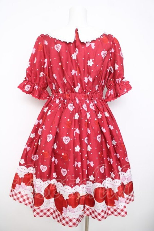 画像2: Chalmiere / スウィーティアップルワンピース M 赤 Y-26-03-21-055-LO-OP-SZ-ZY (2)