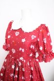画像3: Chalmiere / スウィーティアップルワンピース M 赤 Y-26-03-21-055-LO-OP-SZ-ZY (3)
