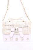 画像1: Swankiss / UT tweed bijou バッグ  ラベンダー Y-26-03-21-007-CA-BG-SZ-ZY (1)
