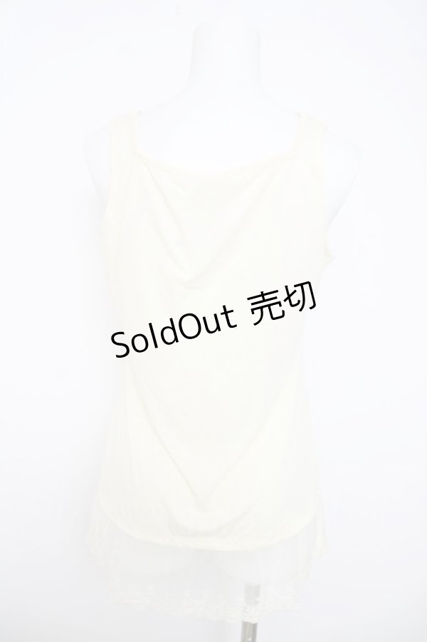 画像2: axes femme / ビジューストラップ付きタンク M 生成り Y-26-03-21-008-AX-TO-SZ-ZY (2)