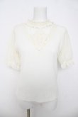 画像1: axes femme / モチーフレースデザインプルオーバー M 白 Y-26-03-21-018-AX-TO-SZ-ZY (1)