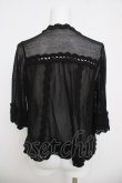 画像2: axes femme / ラメニット切り替えボレロ M 黒 Y-26-03-21-022-AX-TO-SZ-ZY (2)