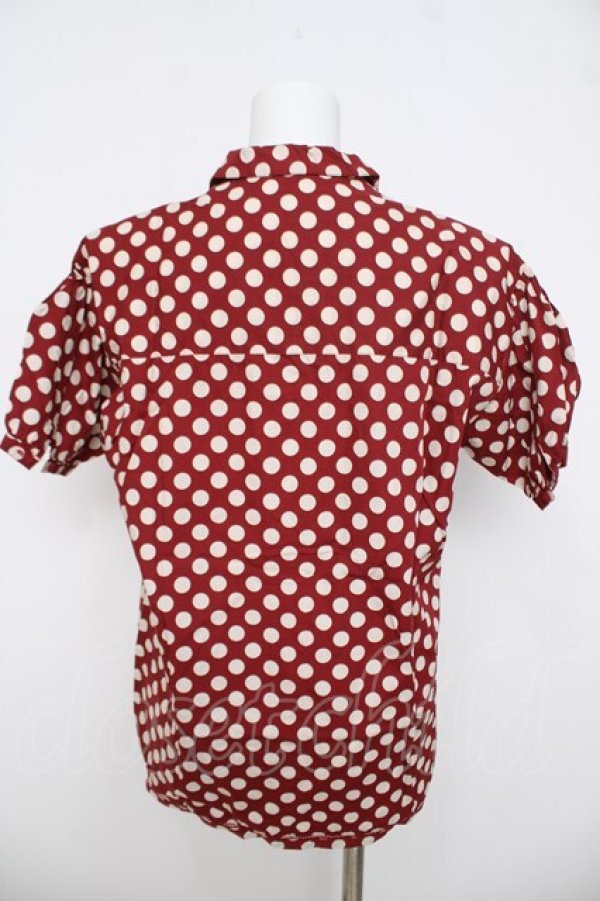 画像2: PINK HOUSE / 水玉柄半袖シャツ F レッド Y-26-03-21-027-LO-BL-SZ-ZY (2)
