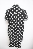 画像2: PUTUMAYO / 水玉柄ロングシャツ  黒 Y-26-03-21-035-PT-BL-SZ-ZY (2)